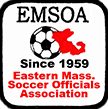 Logo for the Eastern Massachusetts Soccer Officials Association (small version)